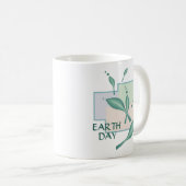 Earth Day Pastel Öko Verlasse Grüne Fantasie 3D Ar Kaffeetasse (VorderseiteRechts)