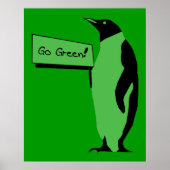 Earth Day Pinguin Poster (Vorne)
