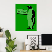 Earth Day Pinguin Poster (Heimbüro)