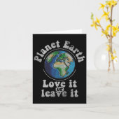 Earth Day Planet Earth Liebe Es oder Verlasst es V Karte (Gelbe Blume)