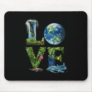 Earth Day Planet Jahrestag Erde Tag Wo Mousepad