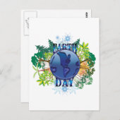 Earth Day Postkarten | Earth Day Postcard (Vorne/Hinten)