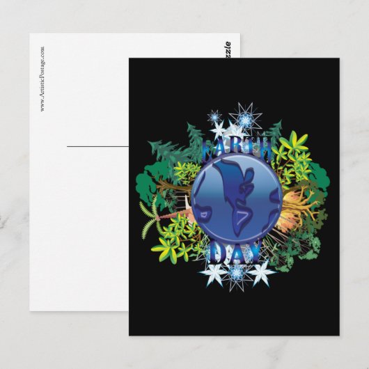 Earth Day Postkarten | Earth Day Postcard (Vorne/Hinten)
