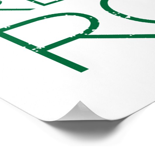 Earth Day: Recycelnd Steine! Poster (Ecke)