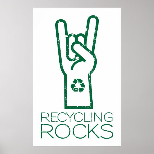 Earth Day: Recycelnd Steine! Poster (Vorne)