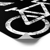 Earth Day Recycle Bicycle Pun Poster (Ecke)