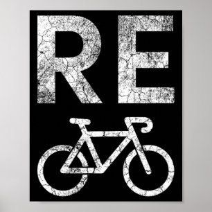 Earth Day Recycle Bicycle Pun Poster