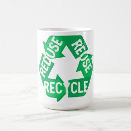Earth Day Reduced Reuse Recycle Mobius Loop Kaffeetasse