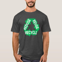Earth Day Reduced Reuse Recycle Mobius Loop T-Shirt