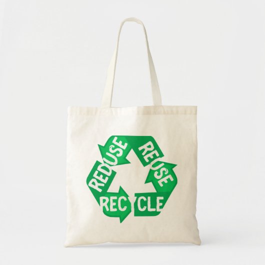 Earth Day Reduced Reuse Recycle Mobius Loop Tragetasche (Vorne)
