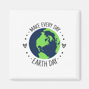 Earth Day Restore Earth Blume Rettet den Planeten Magnet