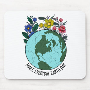 Earth Day Restore Earth Blume Rettet den Planeten Mousepad