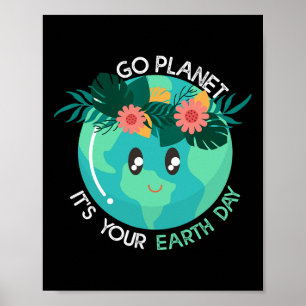 Earth Day Restore Earth Nature Planet Niedlich Ear Poster