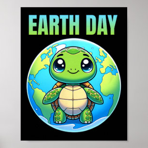 Earth Day Restore Earth Turtle 2025 Poster