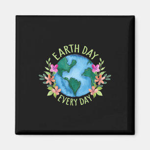 Earth Day Retro Environmental Shirt Women Magnet