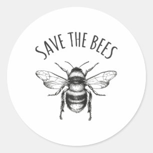 Earth Day Rettete Unser Planet Rette die Bienen T  Runder Aufkleber