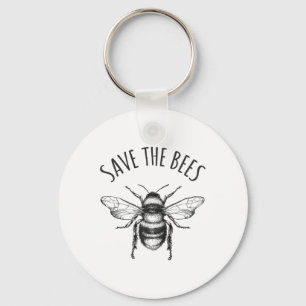 Earth Day Rettete Unser Planet Rette die Bienen T Schlüsselanhänger