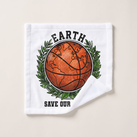 earth day save our season waschlappen (Waschlappen)