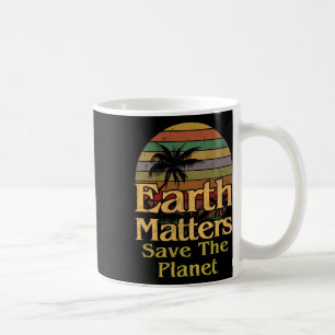 Earth Day Save the Planet Vintag Retro Geschenk Kaffeetasse