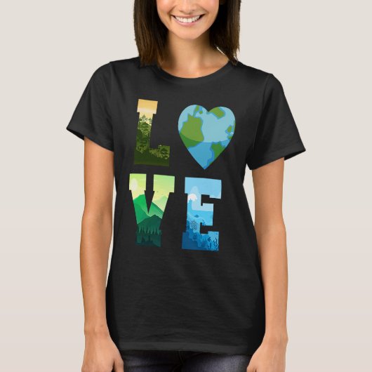 Earth Day Science Liebe Environmental Activism Mar T-Shirt (Vorderseite)