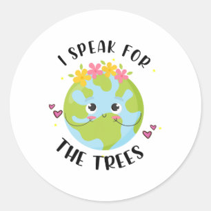 Earth Day Shirt, das ich für die Bäume Lehrerin Gi Runder Aufkleber