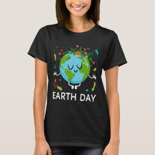 Earth Day Shirt Floral Niedlichen und Friedlichen