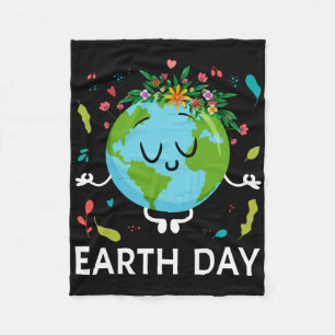 Earth Day Shirt Floral Niedlichen und Friedlichen Fleecedecke