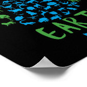 Earth Day Shirt Kinder 2 Poster (Ecke)