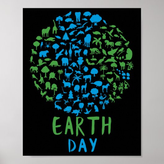 Earth Day Shirt Kinder 2 Poster (Vorne)