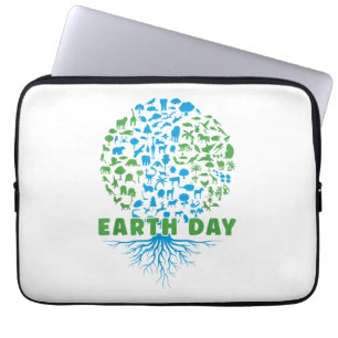 Earth Day Shirt Kinder , Frauen und Männer Niedlic Laptopschutzhülle