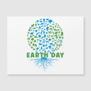 Earth Day Shirt Kinder , Frauen und Männer Niedlic Magnetkarte