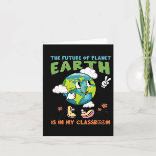 Earth Day Shirt Teacher Environment Day Recycelte Karte