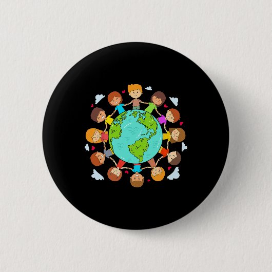 Earth Day Shirts Kinder Erde Tag Jugendmädchen Button (Vorderseite)