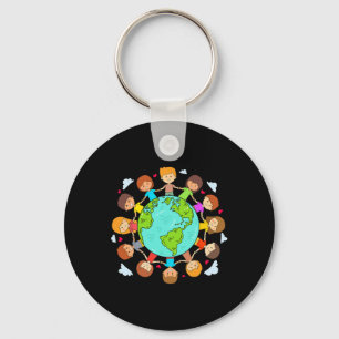 Earth Day Shirts Kinder Erde Tag Jugendmädchen Schlüsselanhänger