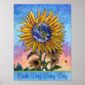 Earth Day Sonnenblume Poster (Vorne)
