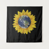 Earth Day Sonnenblumen Geschenke Wandteppich (Vorderseite)