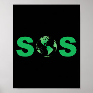 Earth Day Sos Pro-Science rettet den Planeten nach Poster