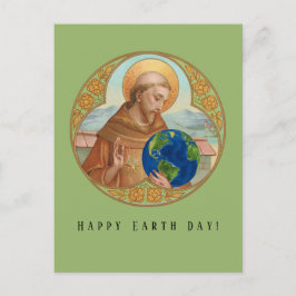 Earth Day & St. Francis of Assisi Postcard Postkarte