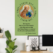 Earth Day & St. Francis of Assisi Poster (Heimbüro)