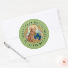 Earth Day & St. Francis of Assisi Round Sticker