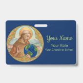 Earth Day & St. Francis of Assisi (Stil 1) Ausweis (Rückseite)