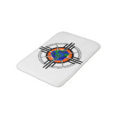 Earth Day Star Crown Bath Mat Badematte (Schrägansicht)