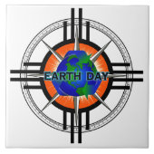 Earth Day Star Crown Fliese (Vorderseite)