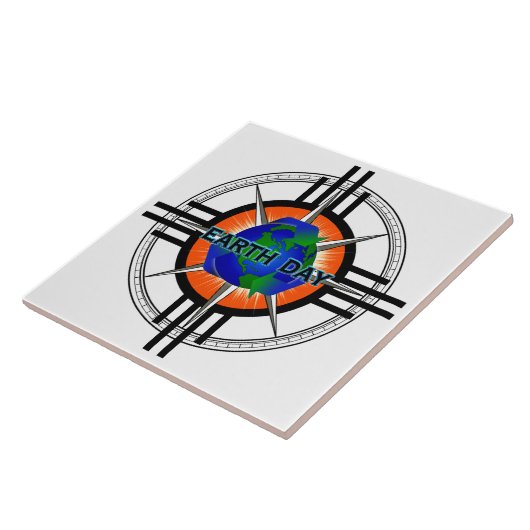 Earth Day Star Crown Fliese (Seite)