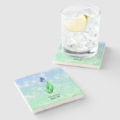 Earth Day Stone Untersetzer (Seitenansicht)