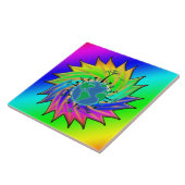 Earth Day ~ Sunburst Fliese (Seite)