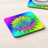 Earth Day ~ Sunburst Getränkeuntersetzer (Linke Seite)
