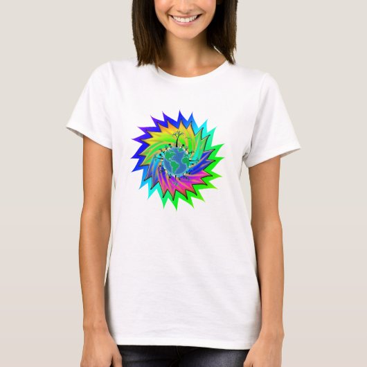 Earth Day ~ Sunburst T-Shirt (Vorderseite)