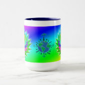 Earth Day ~ Sunburst Tasse (Zentrum)