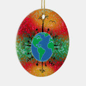 Earth Day ~ Sunrise Keramik Ornament (Rechts)